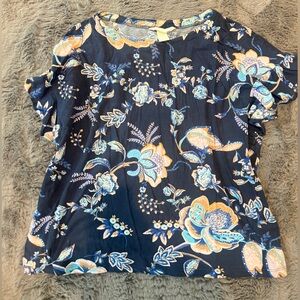 Flower print top
